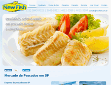 Tablet Screenshot of newfish.com.br